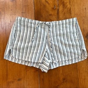 Striped Linen Shorts